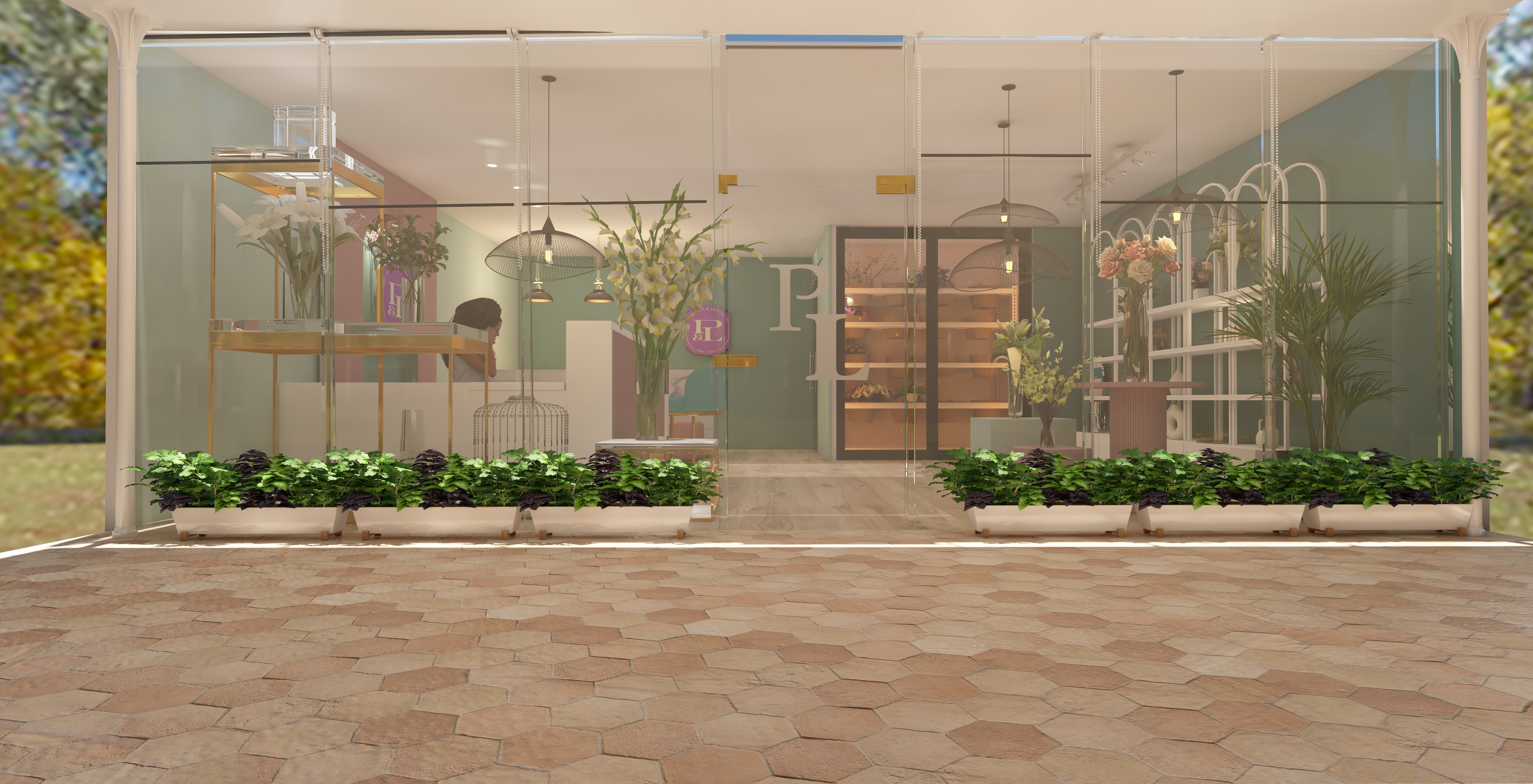 Petals and Leaves Flower Shop Design by Engy Samir Designss